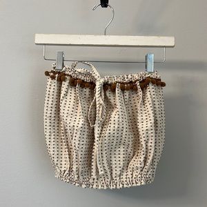 Cotton scrunch crop top